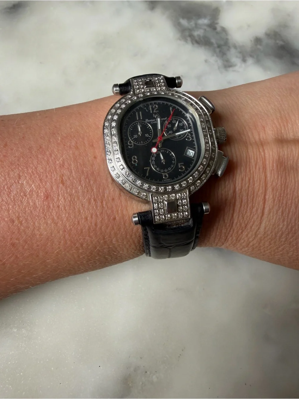 Lucien Piccard Capella Chronograph Diamond Watch
